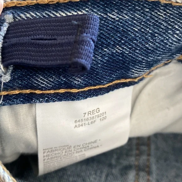 Acid Wash High Rise Levis Shorts (Kids) - Picture 5 of 5